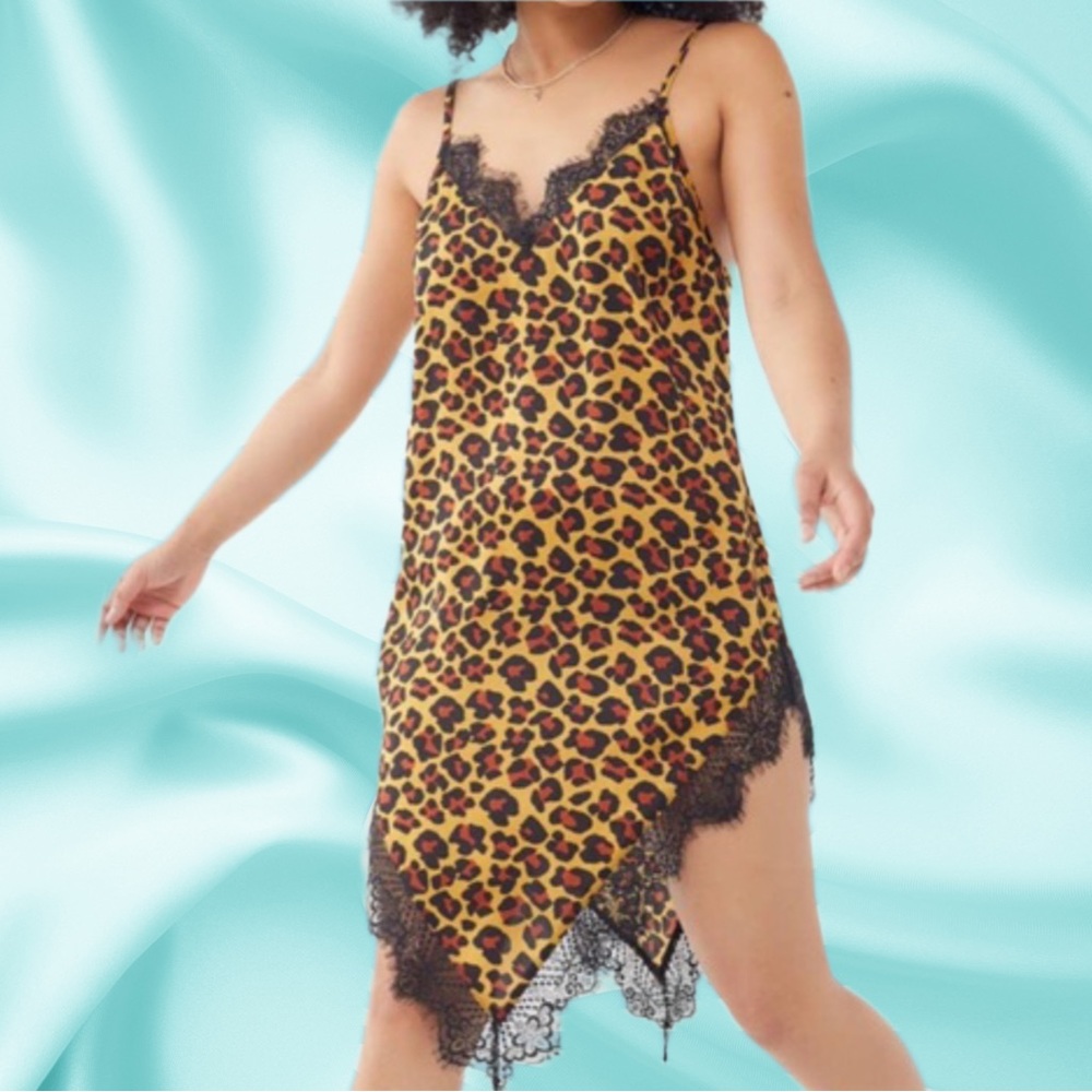 Urban Outfitters Leopard Slip Dress